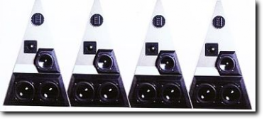 four identical loudspeakers